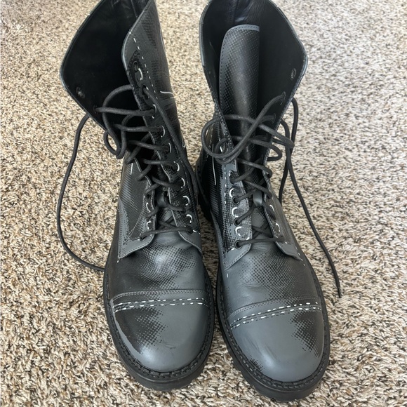 Moschino lace up men’s boots